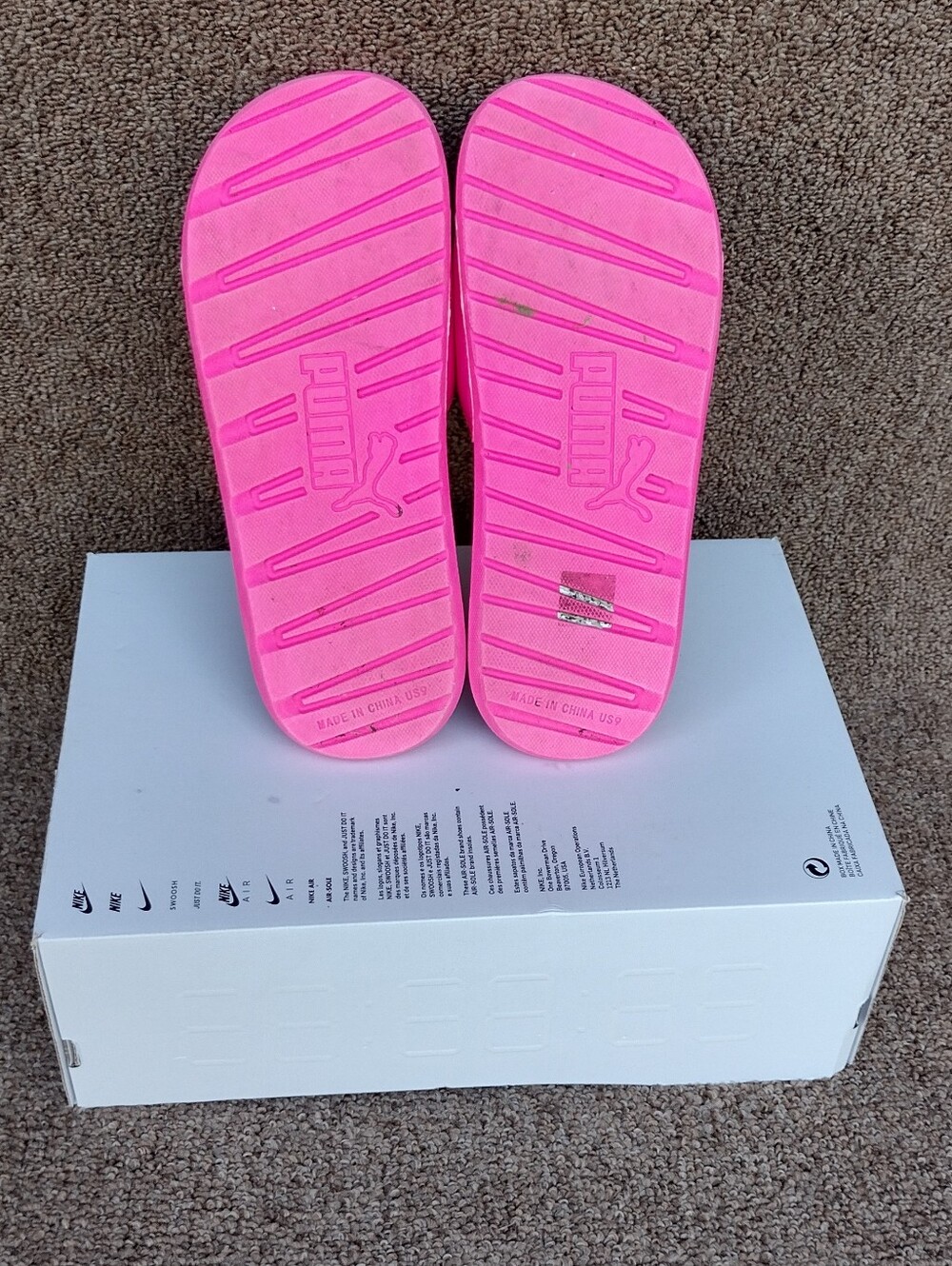 Puma Pink Slides Sandals Women Size 9 - Picture 7 of 7